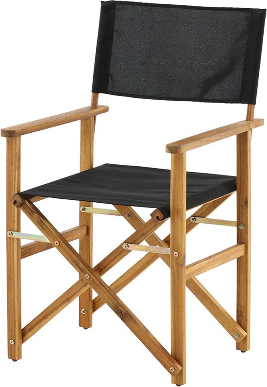 KOMFOTTEU Adirondack Stoel van acaciahout, tuinstoel met rugleuning en
