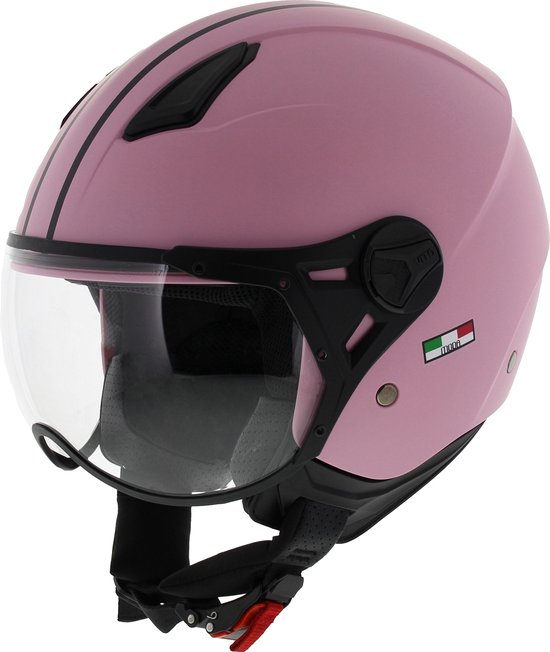 Vito Moda jethelm mat roze