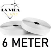 LaVidaLuxe - Klittenband Zelfklevend - 6 METER - Extra Sterk - Klittenband Sluiting - Klitteband - Velcro - Handig met klussen