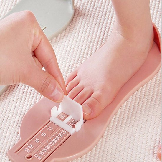 Ychee - Roze - Schoenmaat meter - Kinderen en Baby's - Voeten meten - Perfecte pasvorm - Meettabel