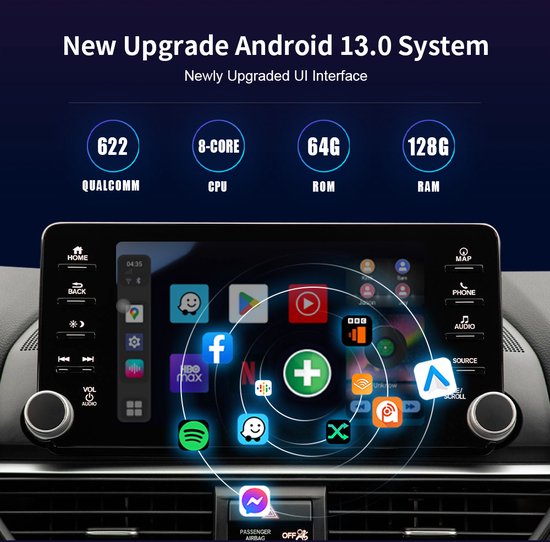 iHeylinkit CarPlay - Carplay sans fil - Convient pour le jeu de voiture  Android et