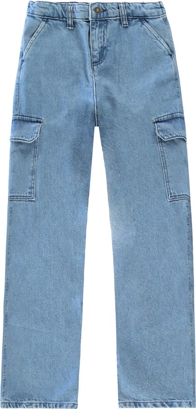 Cars Jeans Kids MIFRE Cargo Denim Bleached Used Meisjes Jeans - BLEACHED USED - Maat 128