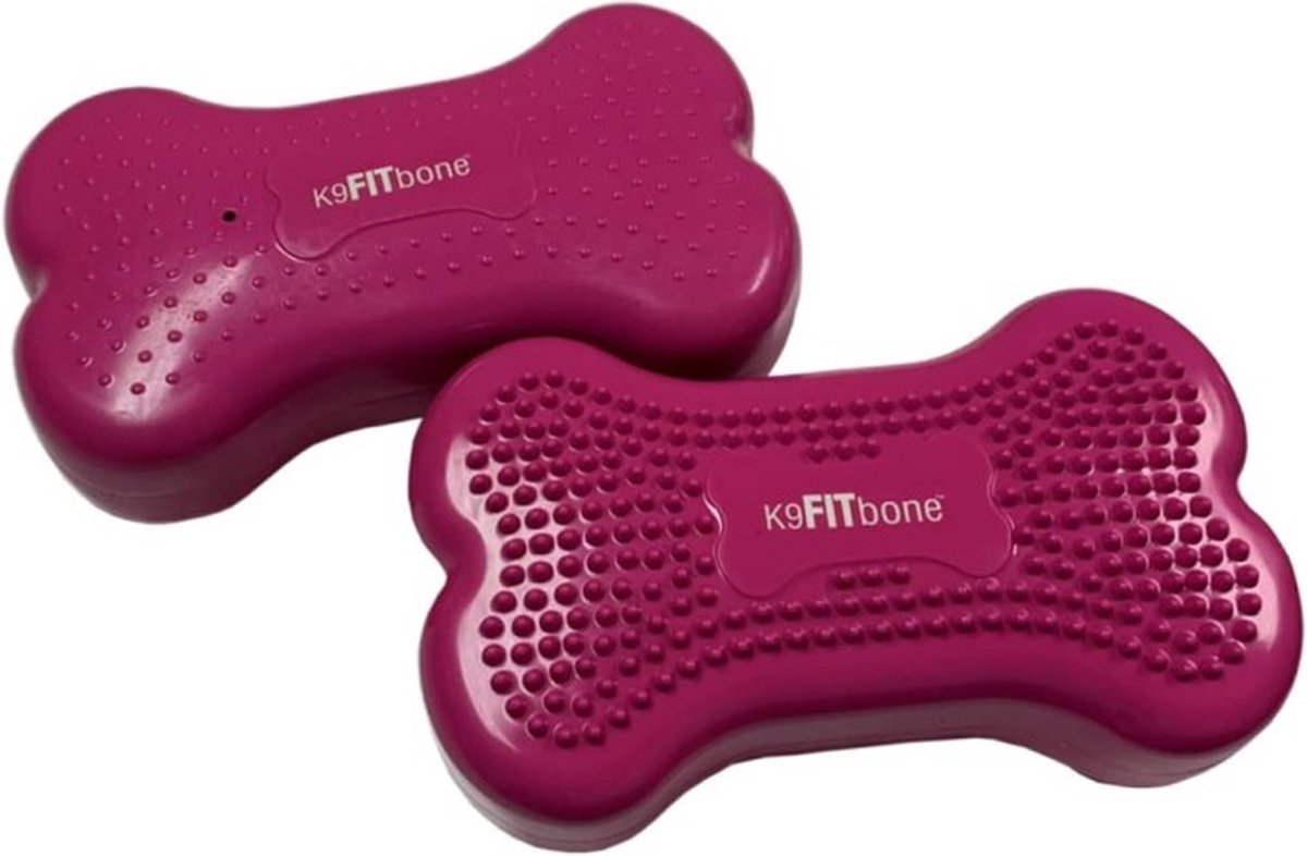 FitPAWS Dierenbalansplatformen 2 st Mini K9FITbone 29x16,5x6 cm Razzleberry