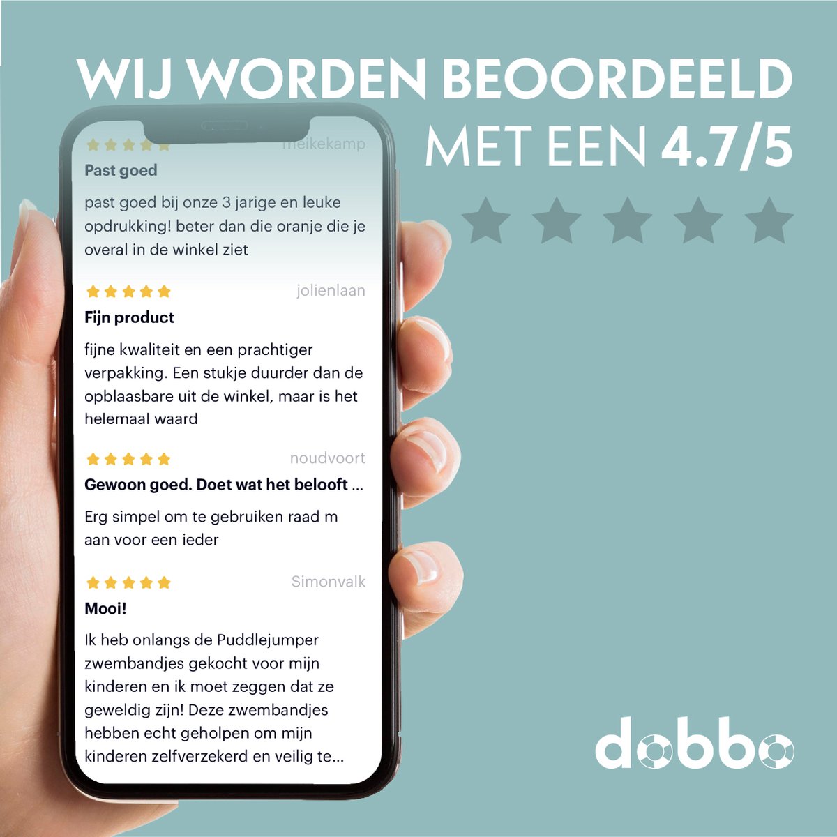 DOBBO Elena de Eenhoorn - Puddle Jumper - Zwembandjes - Zwemvest - Zwemvleugels - voor Kind van 2 tot 6 jaar - Baby blauw — afbeelding 12