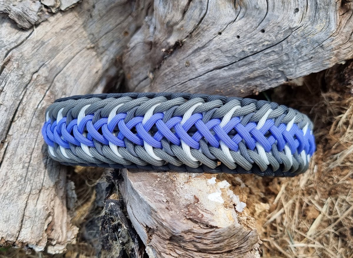 Honden halsband handgemaakt paracord martingale half check