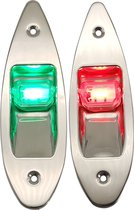 Hollex 12V RVS LED Navigatielichten Stuurboord en Bakboord