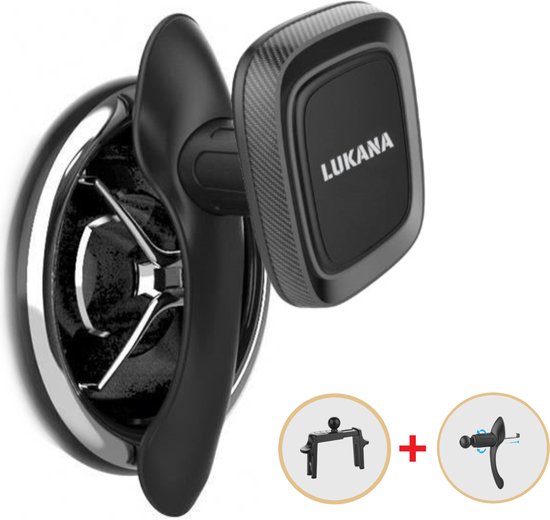 Lukana V-2710 Premium - Support de téléphone magnétique pour grille  d'aération