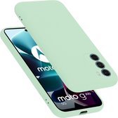 Cadorabo Hoesje geschikt voor Motorola MOTO G200 5G in LIQUID LICHT GROEN - Beschermhoes gemaakt van flexibel TPU silicone Case Cover