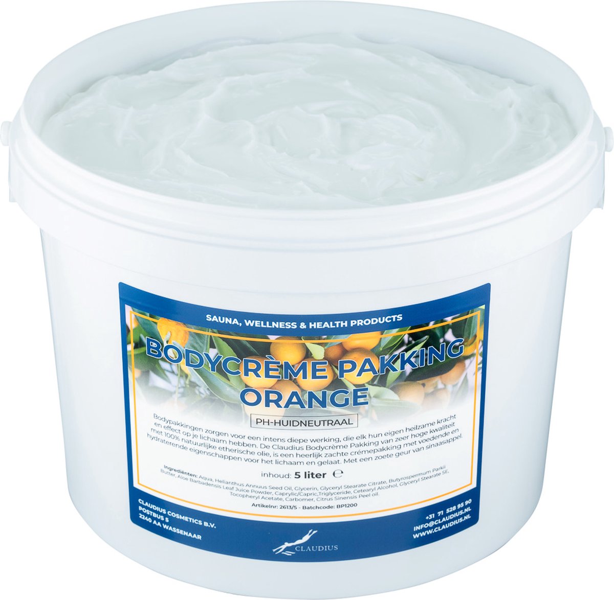 Bodycrème Pakking Orange 5 liter
