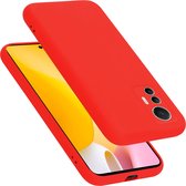 Cadorabo Hoesje geschikt voor Xiaomi 12 LITE in LIQUID ROOD - Beschermhoes gemaakt van flexibel TPU silicone Case Cover
