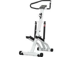 SPORTNOW stepper - 12 weerstandsniveaus - LCD-display - 2 wieltjes