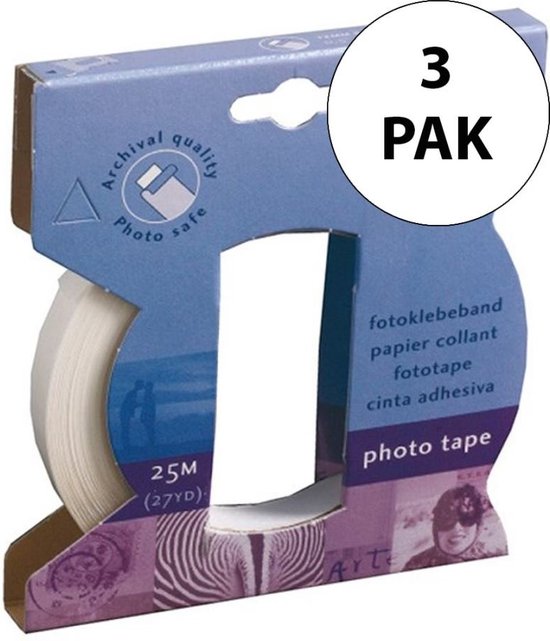 Henzo Plakmiddelen Fototape 3-pak