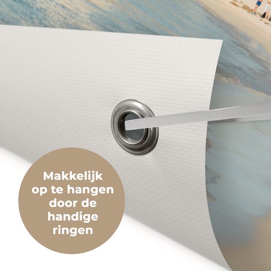 Affiche de jardin Île avec phare - Décoration murale cm - Décoration murale d'extérieur - Affiche de jardin - Toile de jardin - Affiche de clôture - Tableau de jardin