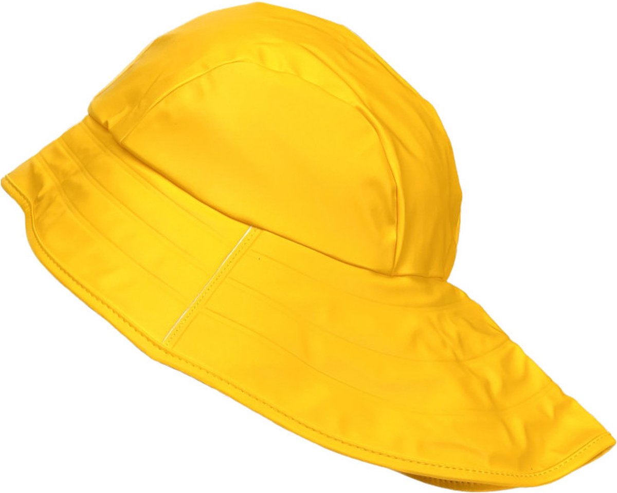 Gele SoftSkin zuidwester / regenhoed van BMS M