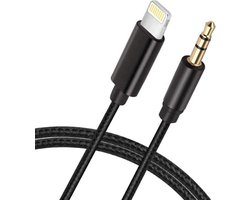 Iphone aux kabel naar lightning - Aux Kabel iPhone Auto - iPhone Lightning naar Headphone Jack Audio Aux Kabel - 3,5 mm - 1 Meter