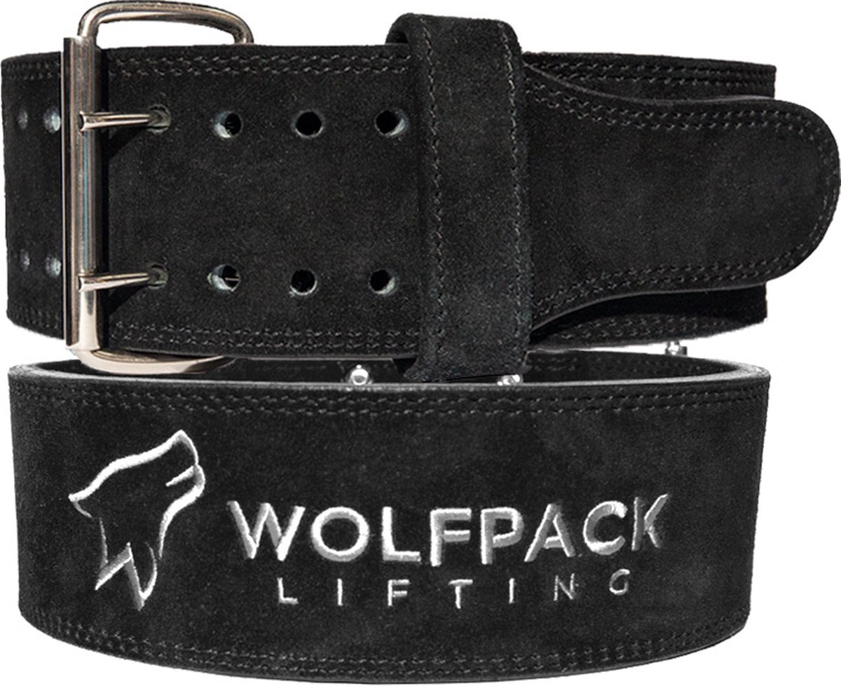 Wolfpack Lifting - Lifting Belt - Powerlift Riem - Zwart/Wit - S