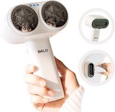 BALO® Pluizenverwijderaar Electrisch - Pluizentondeuse - Ontpluizer - Pluizenroller - Pluizenborstel - Wasmachine - Oplaadbaar - Dubbel