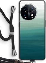 Case Company® - Hoesje met koord geschikt voor OnePlus 11 hoesje met Koord - Ocean - Telefoonhoesje met Zwart Koord - Bescherming aan alle Kanten en Over de Schermrand