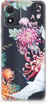 GSM Hoesje Motorola Moto E13 Smartphonehoesje Customize Bird Flowers