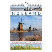 Calendrier hebdomadaire - 2024 - Holland - 16,5 x 23 cm