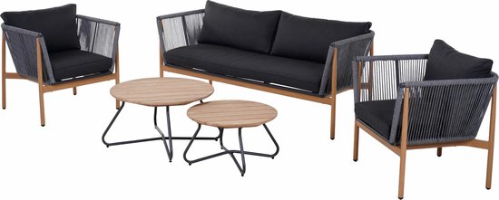 Lyra sofa set antracite | bol.com