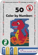 Colorie par numéro 50 images à colorier dans une boîte contenant des crayons