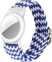 Bracelet adapté pour Apple airtag bleu blanc