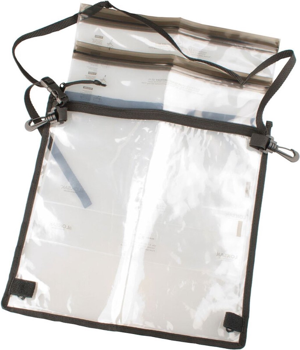 LokSak SplashSak MapCase - Waterdichte Kaarthoes - 30 x 30 cm - Clear