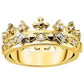 Thomas Sabo Dames Dames ring 925 sterling zilver sterling zilver Zirkonia 52 Goud 32017972