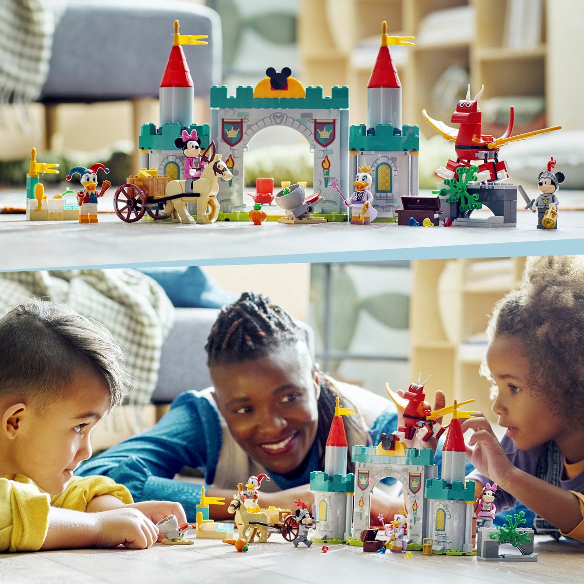 LEGO® ǀ Disney Mickey and Friends – Mickey and Friends Kasteelverdedigers 10780 bouwset; stimuleer kinderen om een kasteel te bouwen en de schat te vinden met deze creatieve set; leuk cadeau voor kinderen vanaf 4 jaar (215 onderdelen) — cadeau in Spellen & Speelgoed - foto 3