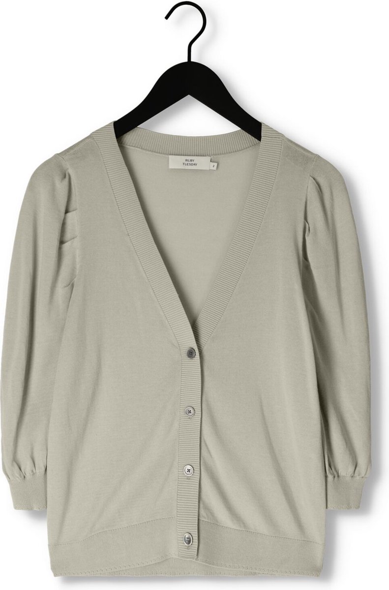 Ruby Tuesday Vester V Neck Cardigan Truien & vesten Dames - Sweater - Hoodie - Vest- Grijs - Maat 34