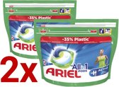 Ariel Allin1 Pods Active Deo-Fresh Capsules voor het wassen van Wit Gekleurde en Sportkleding 108 wasbeurten ( 2x54 wasbeurten ) wasbeurten 2710 ML
