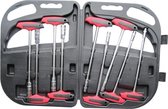 Dopsleutel set T-grip 9 delig