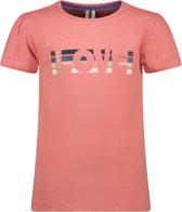 Meisjes t-shirt met print - Geranium roze