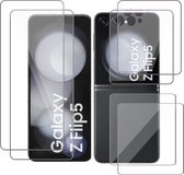 2x Screenprotector geschikt voor Samsung Galaxy Z Flip 5 - Folie Screen Protector Screenprotector
