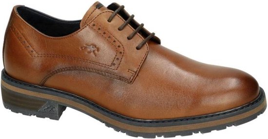 Fluchos -Heren - cognac/caramel - geklede lage schoenen - maat 42