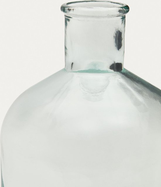 Kave Home - Brenna Vase en verre transparent 100% recyclé 28 cm