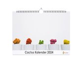 Huurdies - Cactus Kalender - Jaarkalender 2024 - 35x24 - 300gms