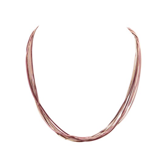 Les Cordes - XER - Collier - Meerkleurig - Roze - Metaal - Juwelen - Sieraden - Dames