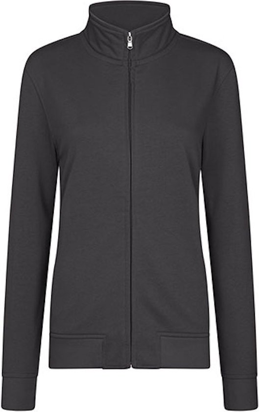 Damesvest 'Premium Full Zip' met zijzakken Dark Grey - 5XL