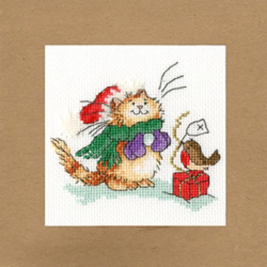 Bothy Threads Kerstkaart borduren telwerk