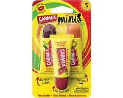 Carmex Lippenbalsem Mini's Assorted SPF15 Tube 3-Pack - 3 stuks