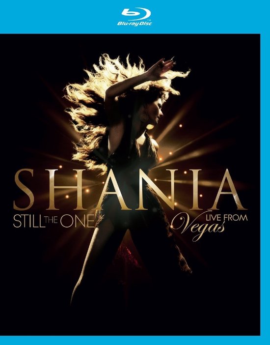 Shania Twain in sensuele outfit met wapperend haar, zingt tijdens 'Shania Still The One Live From Vegas'.