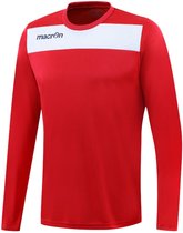 Sportshirt met lange mouwen Macron Andromeda, Rood/Wit, maat XL