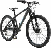 Bikestar 26 inch, 21 speed hardtail Sport MTB, zwart / blauw