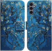 BookCover Hoes Etui geschikt voor Samsung Galaxy A24 - A25 Amandelbloesem Van Gogh