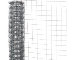 Nature - Verzinkt staal gaas - 0,5 x 2,5m - Grijs - 13 x 13mm mazen
