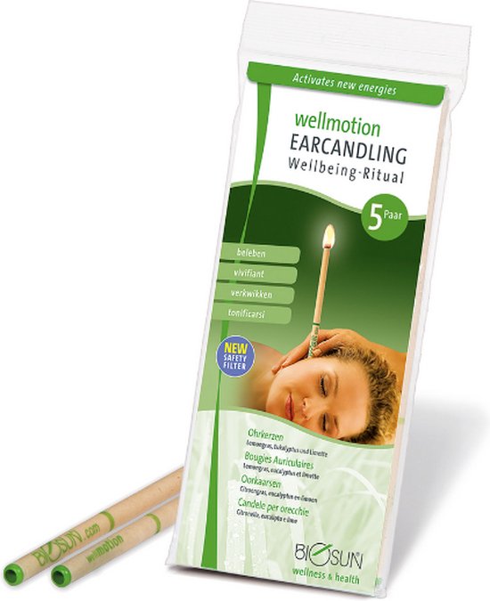 Bougies d'oreille Biosun Wellmotion Eucalyptus 10 pcs