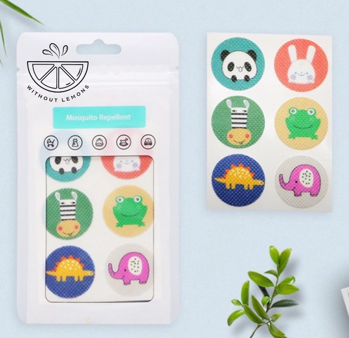 Goedkoopste Without Lemon - Muggen stickers - Set van 60 stuks - Anti-muggen stickers - Citronella Stickers - Muggenwerende Mosquito Patch - Set C
