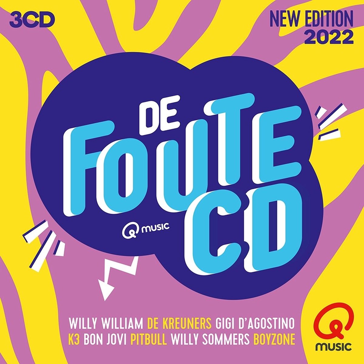Various Artists - De Foute Cd Van Qmusic (2022) (3 CD) - various artists